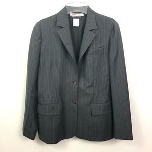 Kors Michael Kors Gray Pinstriped Blazer Jacket